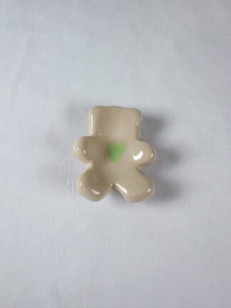 doudou de poche ourson vert