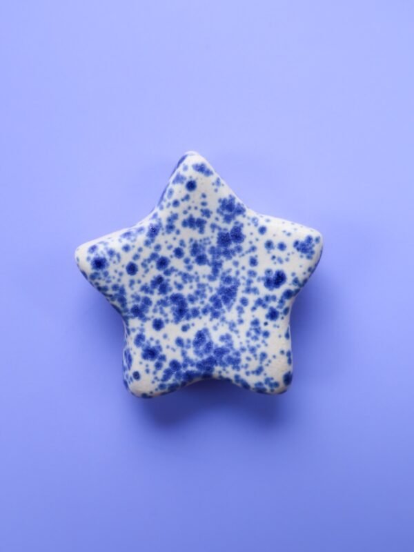 Doudou Etoile bleu moucheté